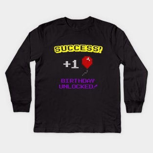 Success! Happy Birthday Unlocked! Kids Long Sleeve T-Shirt